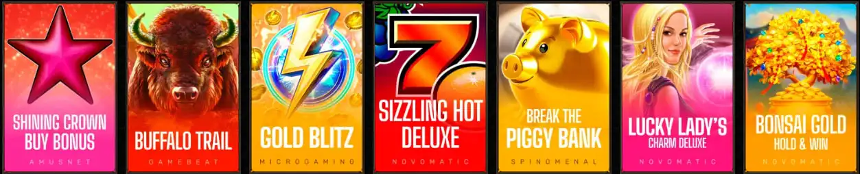 crusado casino popular slots